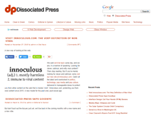 Tablet Screenshot of dissociatedpress.com